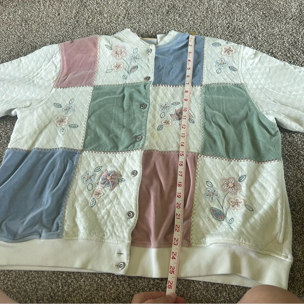 [Alfred Dunner] Colorblock Quilted Sweater - Picture 4 of 8